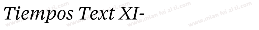 Tiempos Text XI字体转换